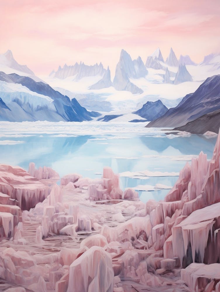 Dreamy Winter Painting Los Glaciares National Park Argentina 1
