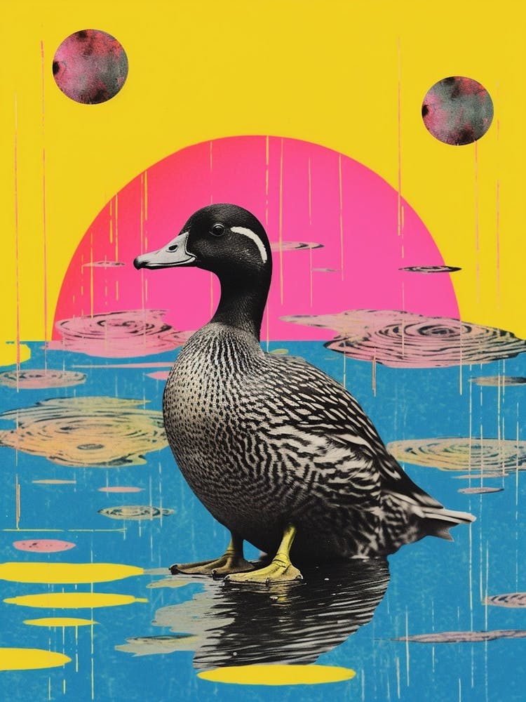 Duck Blue & Yellow Collage 1