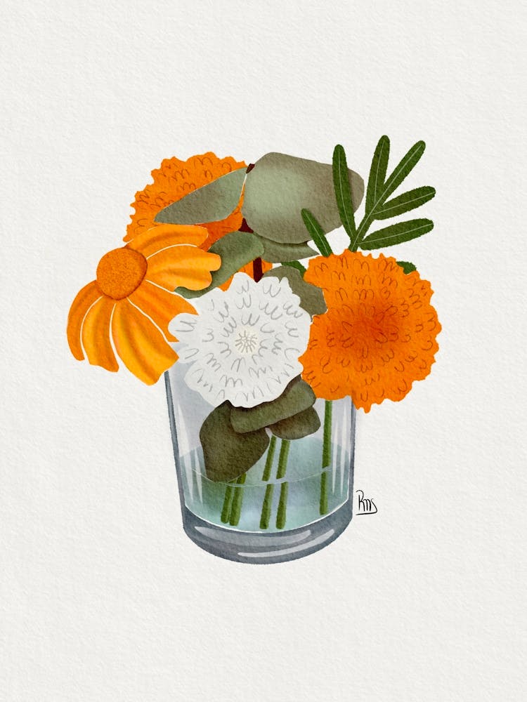 Day of Death Flower Bouquet