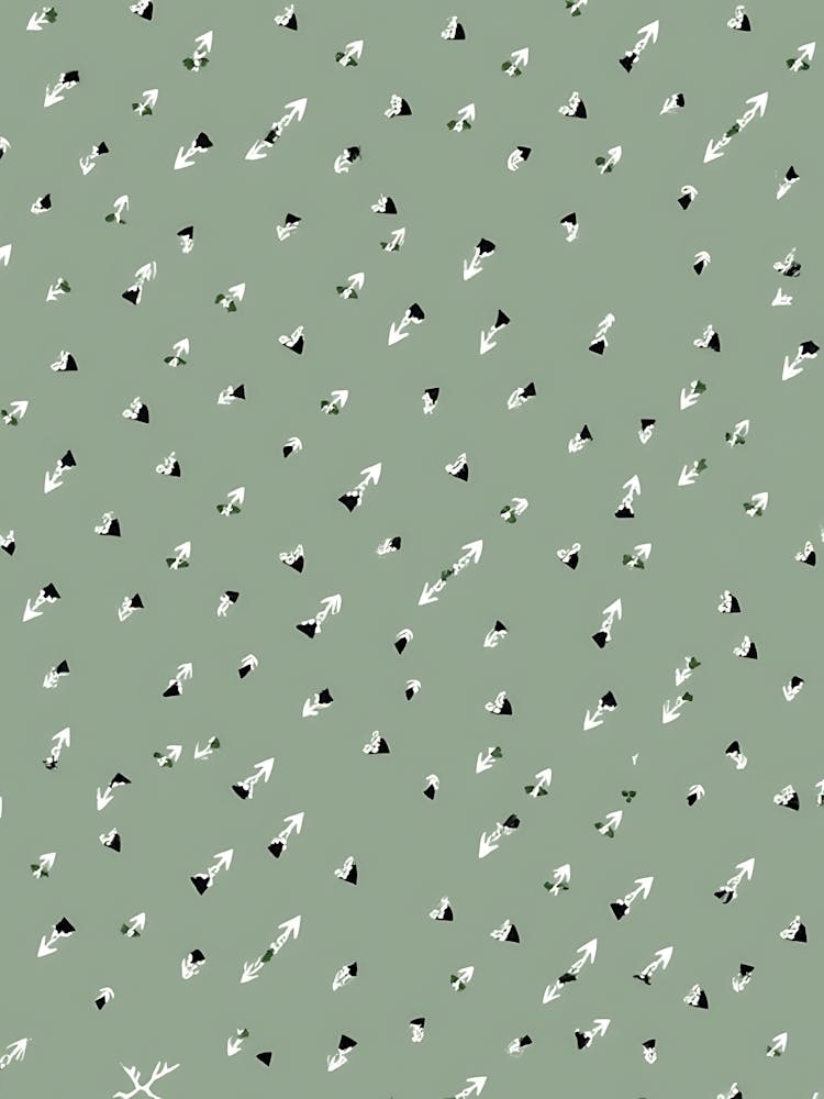 Tranquil Leaves In Sage Flow