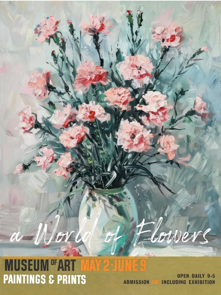A World Of Flowers, Van Gogh Exhibition Carnation 2