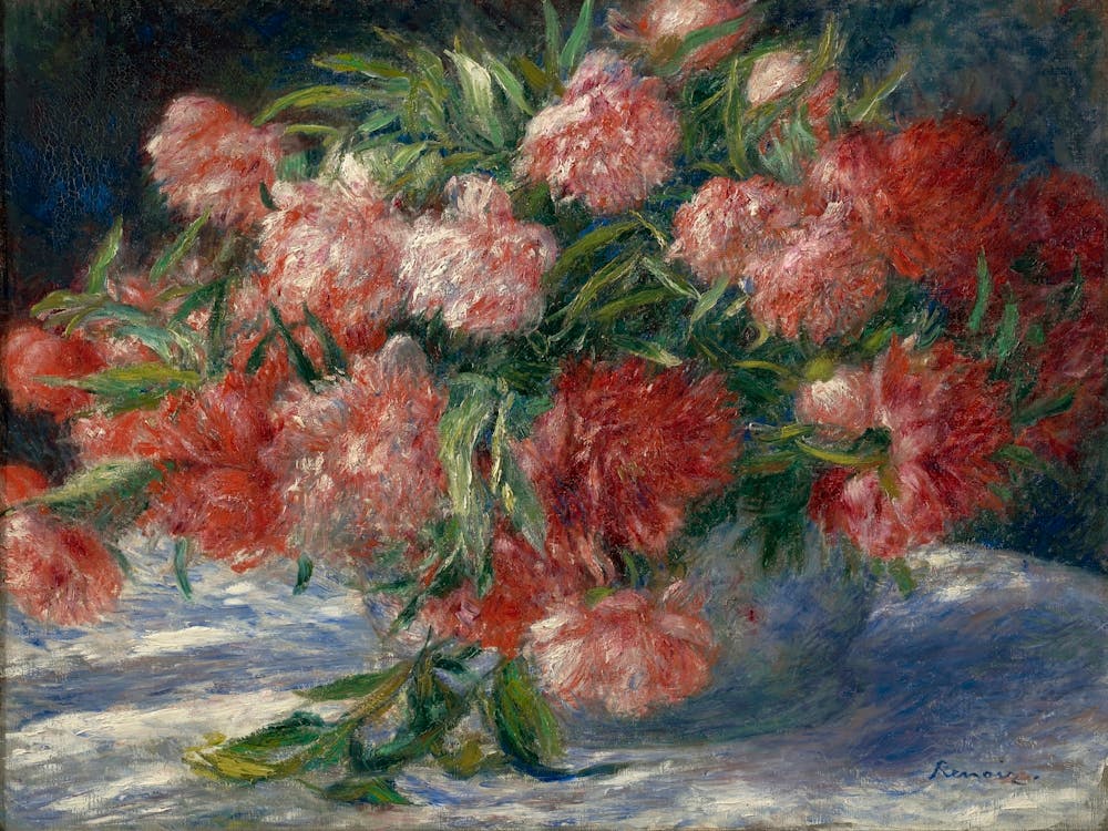 Peonies (c. 1880), Pierre Auguste Renoir