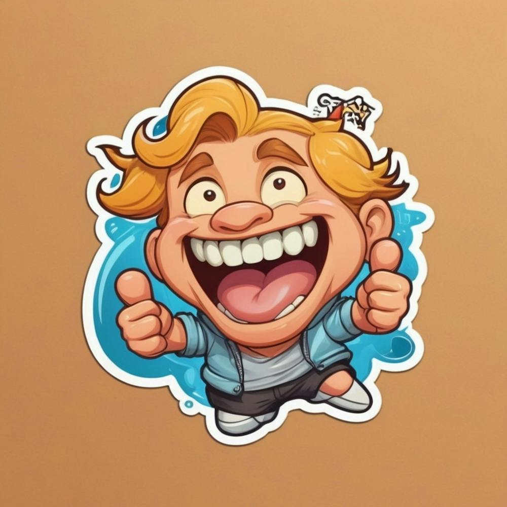 Cartoon Boy With Thumbs Up