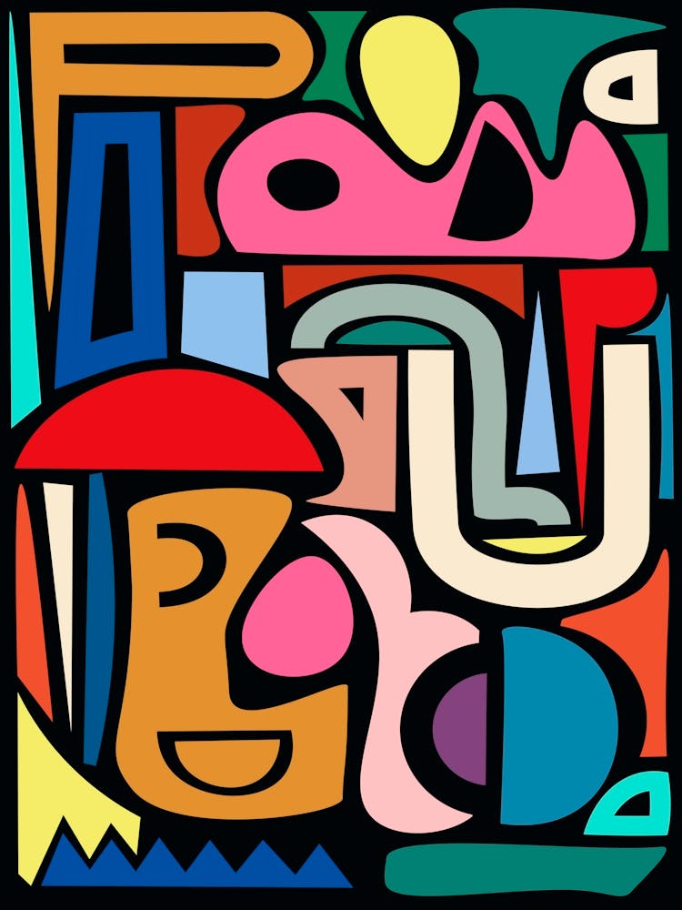 Bold Colorful Modern Shapes