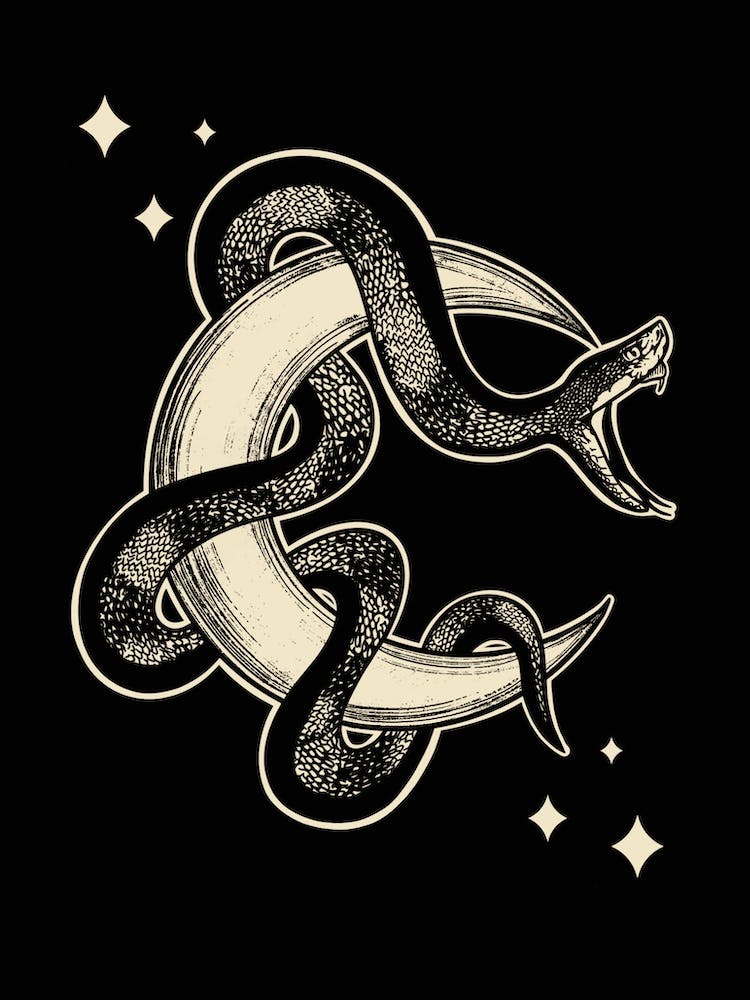 Witchy Serpent Moon