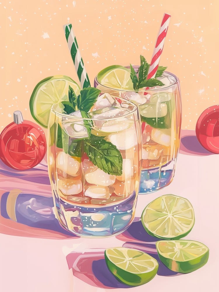 Weihnachts-Mojito-Cocktail 1