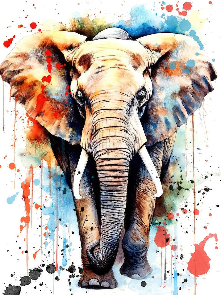 Watercolor Elephant