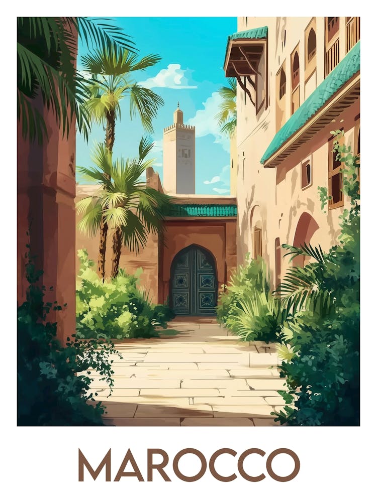 Affiche de voyage Marocco 2