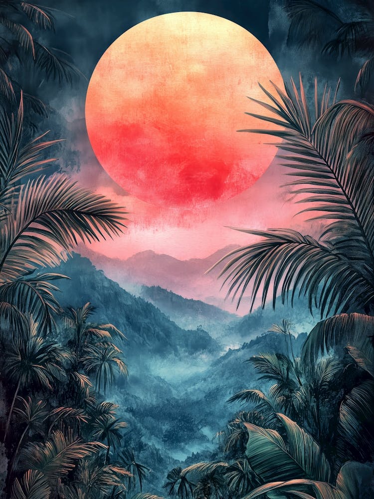 Sunset In The Jungle 1