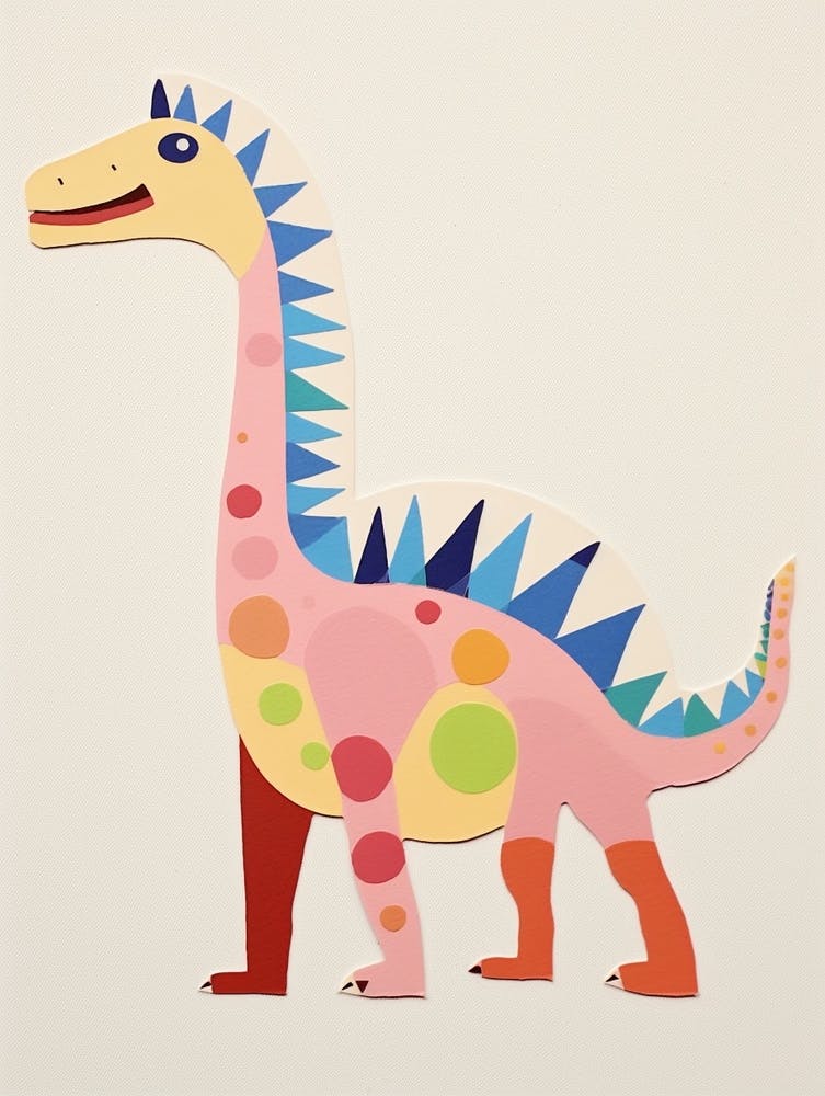 Nursery Dinosaur Art Amargasaurus 3