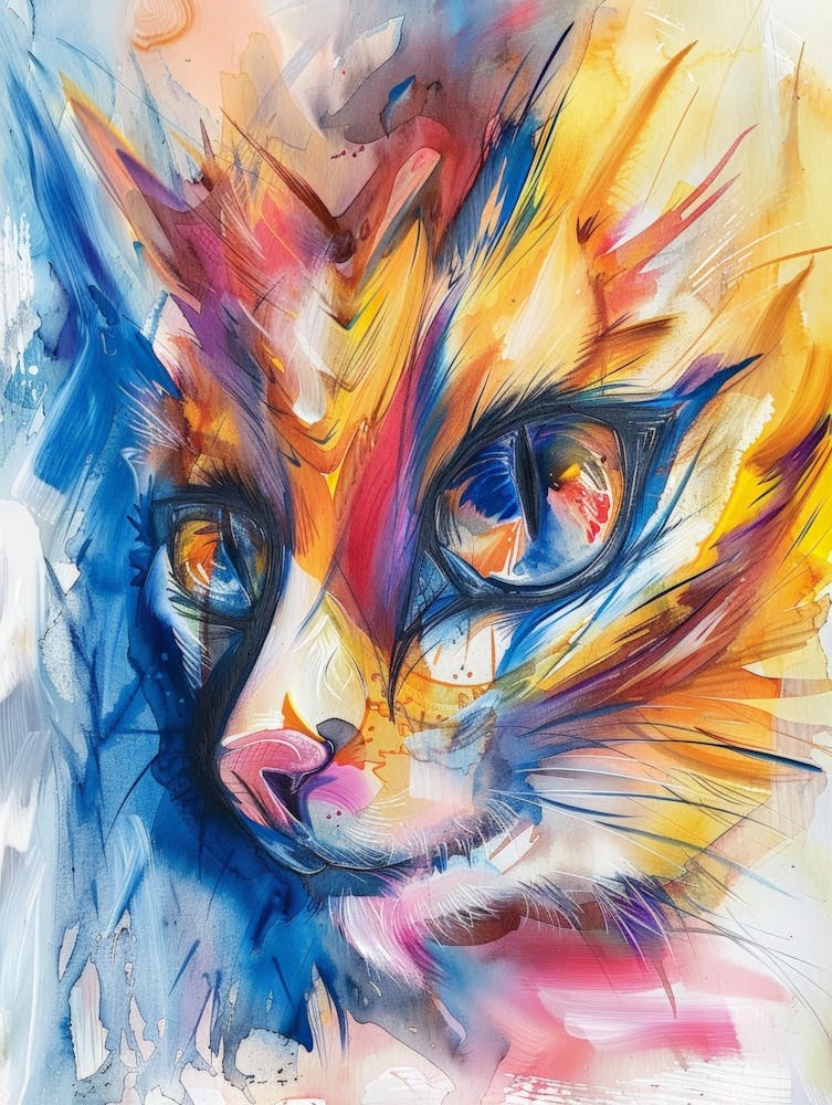 Colorful Cat 1