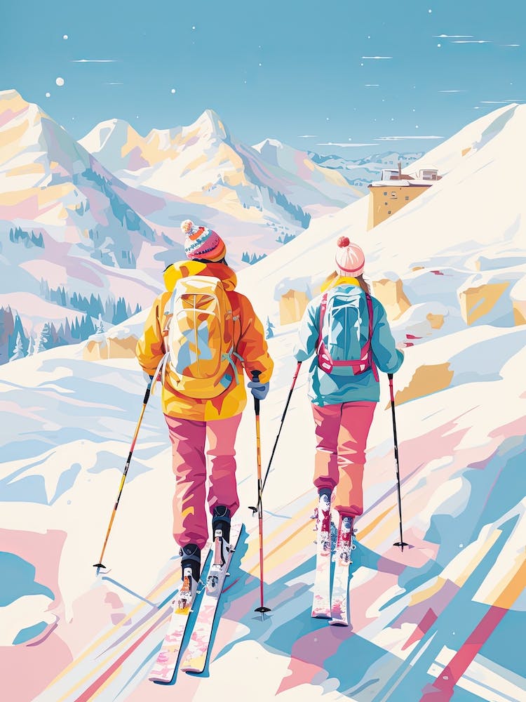 Are In Sweden, Ski Resort Illustration 3