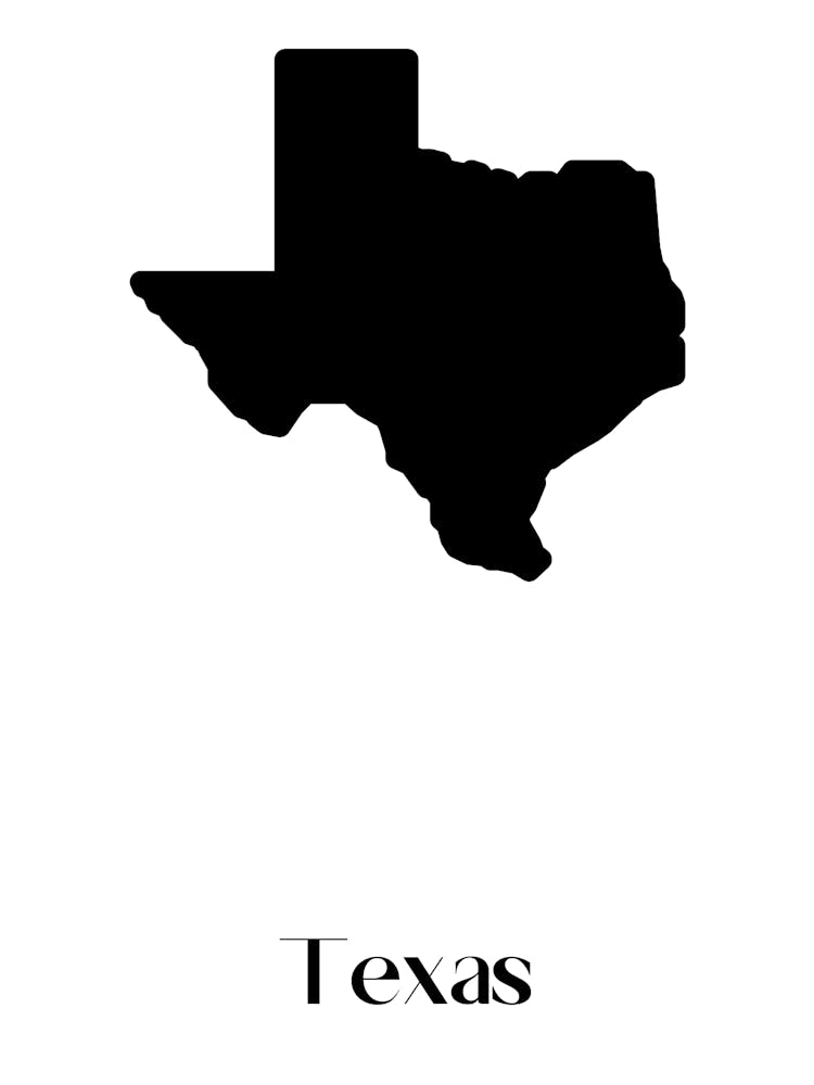 Texas Silhouette city.