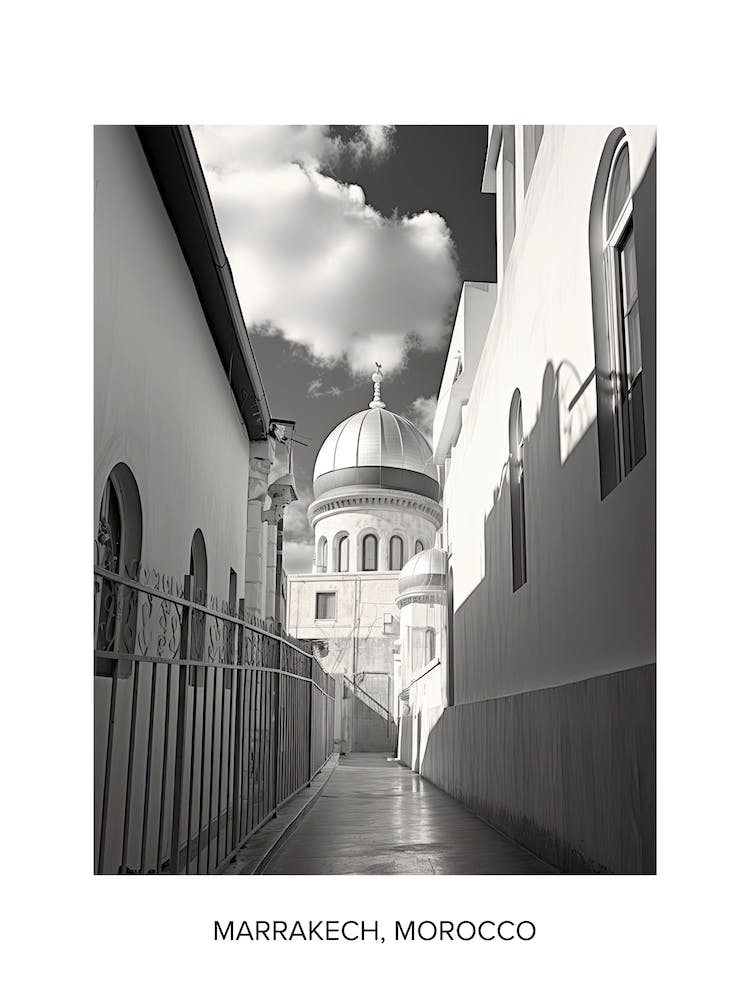 Poster Of Nazareth, Israel, Photography In Black And White 4
