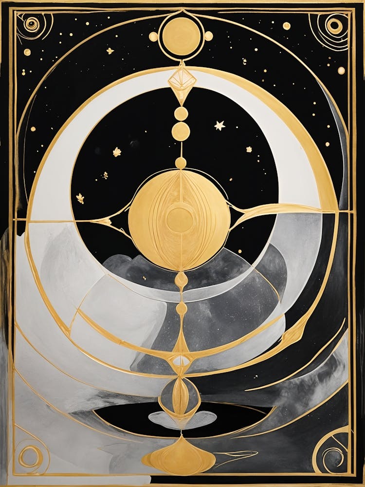 The Moon And Stars At Midnight