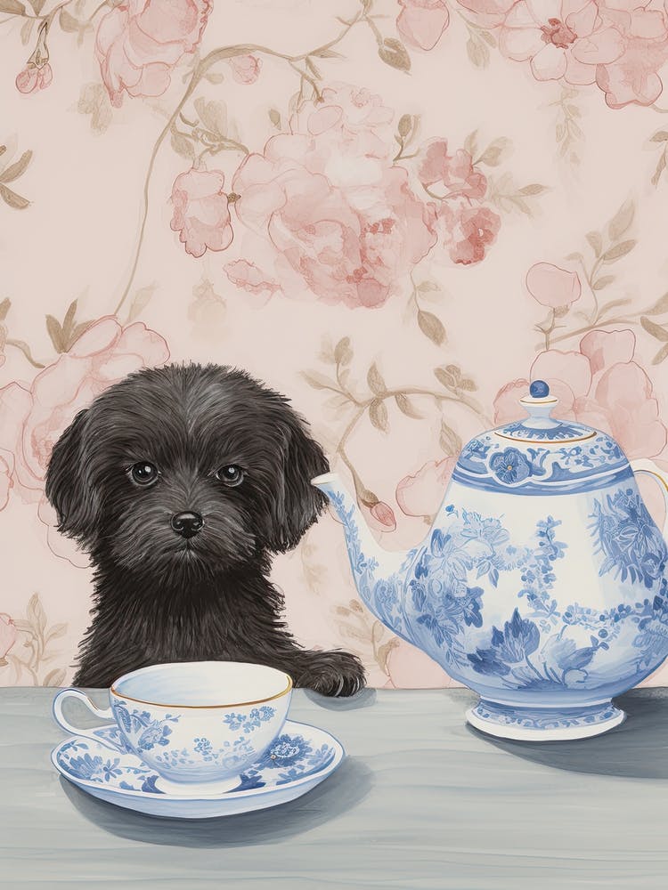 Animals Having Tea   Puppy Dog 3