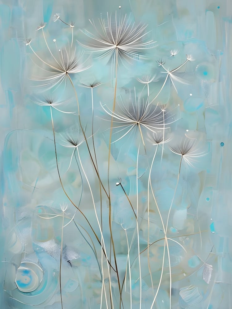 The Magic of Dandelions: A Tapestry of Seeds in a Soft Blue Sky 1
