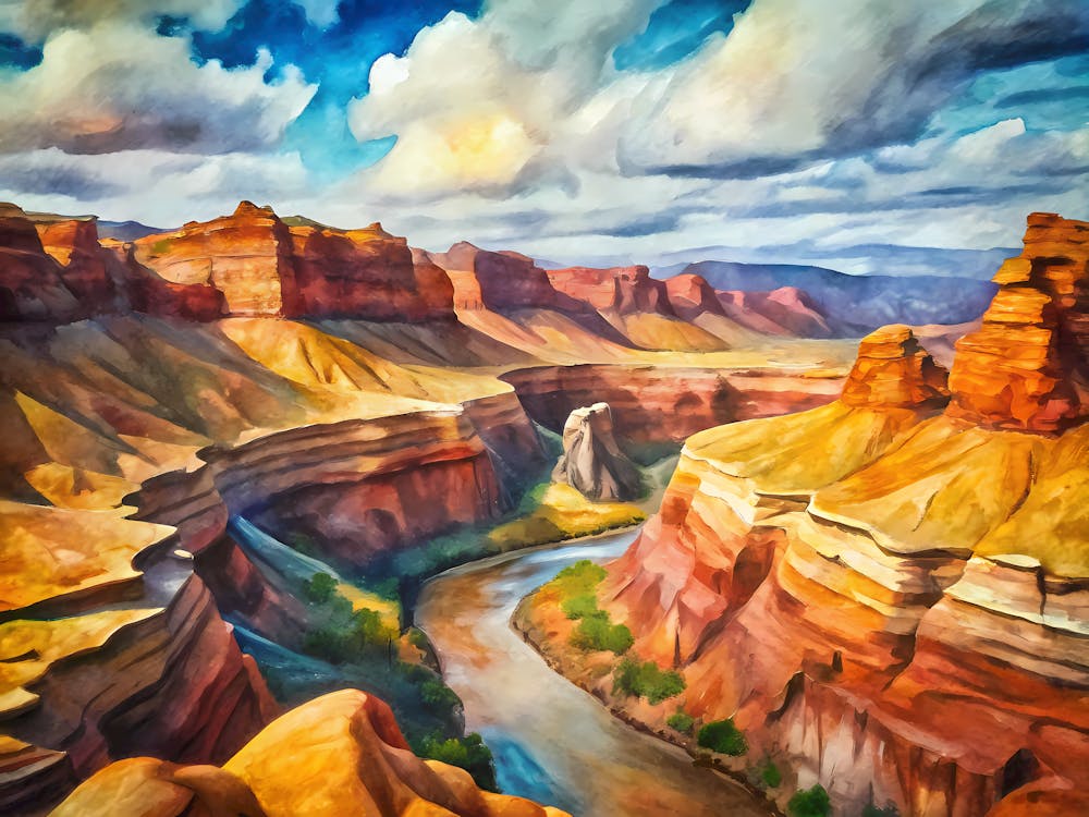 Van Gogh Charyn Canyon National Park Kazakhstan