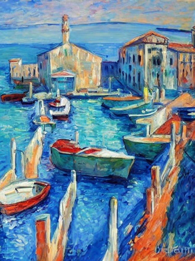 Hafen von Ancona Italien Abstrakt Block 1 Hafen