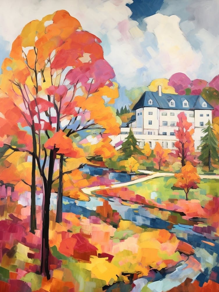 Autumn Gardens Painting Oglebay Resort Conference Center Usa