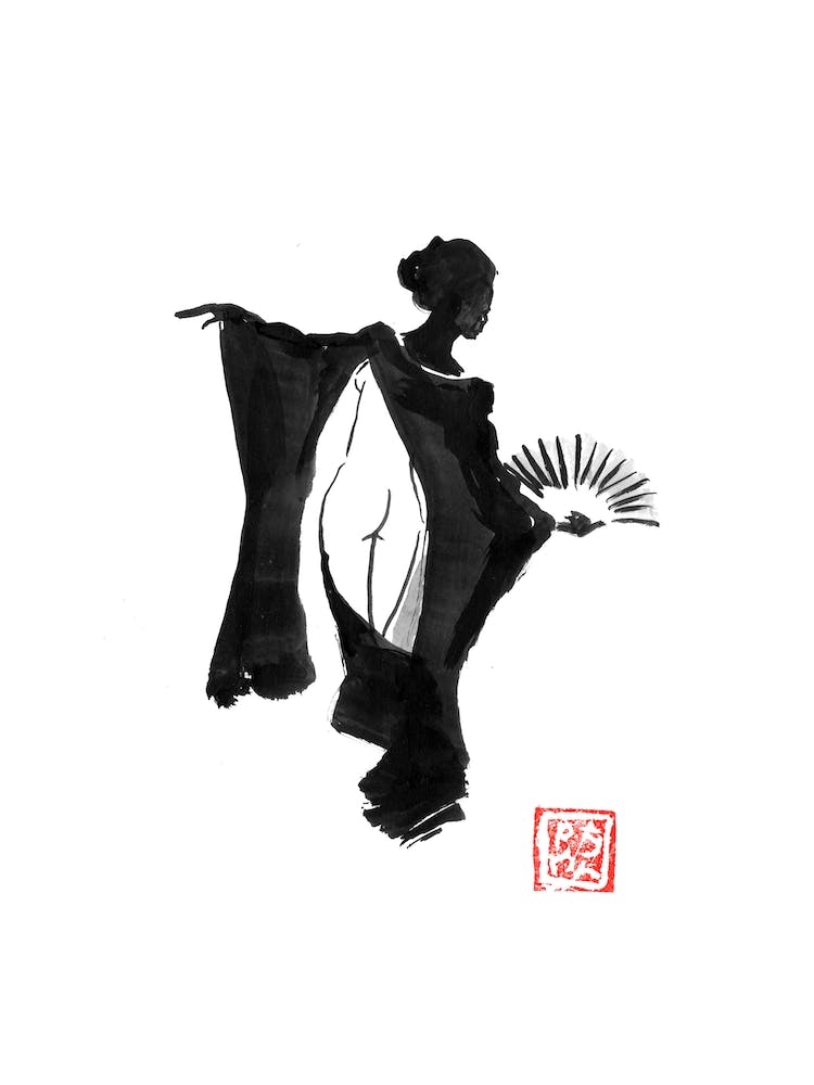 Geisha Black Nude