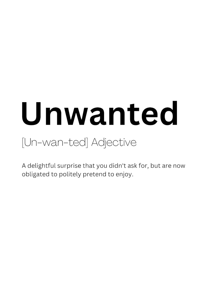 Unwanted Definition Meaning
