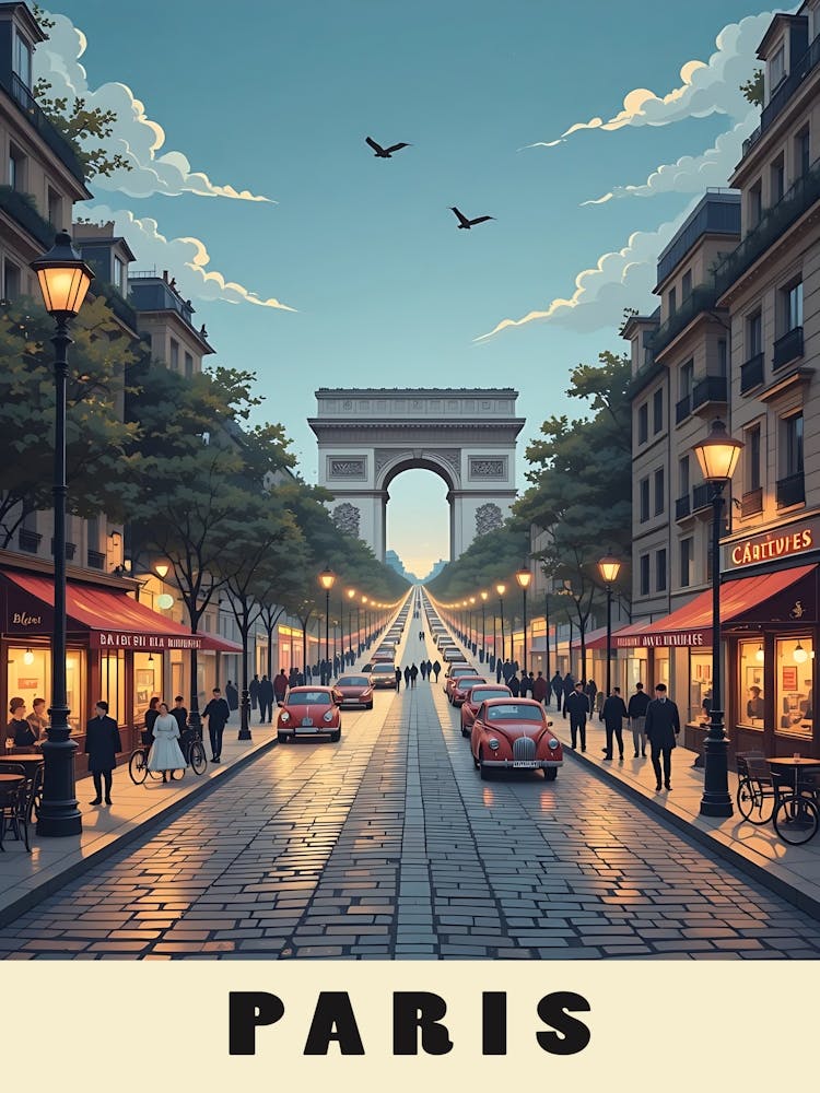 Paris Vintage Travel Poster 13