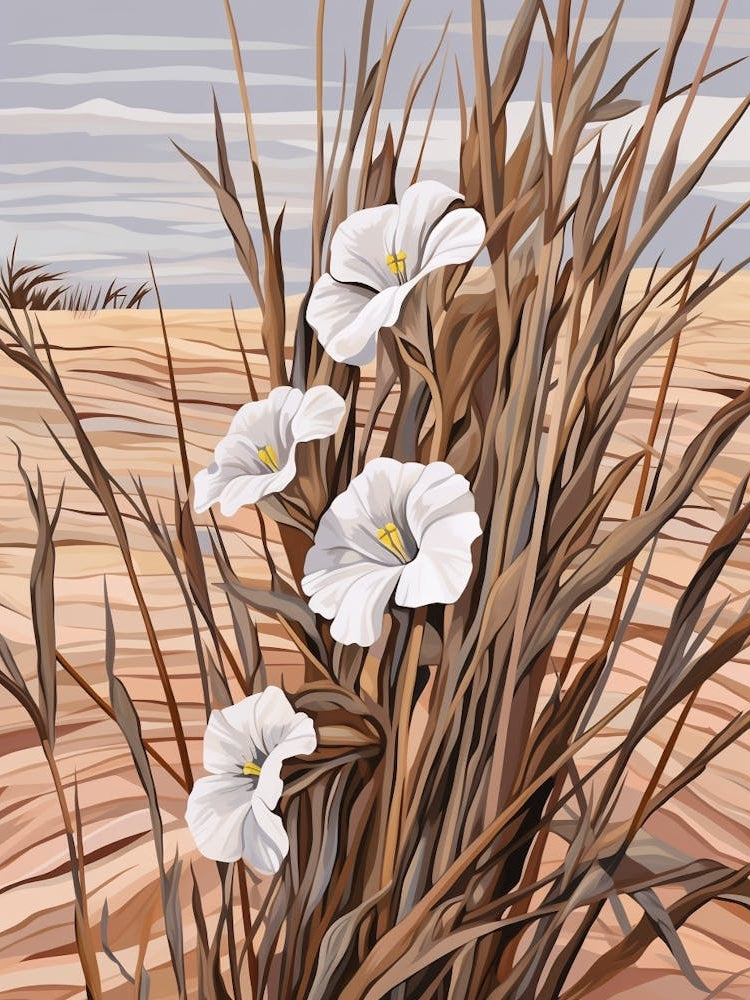 Flax Flower 4 Flower Painting