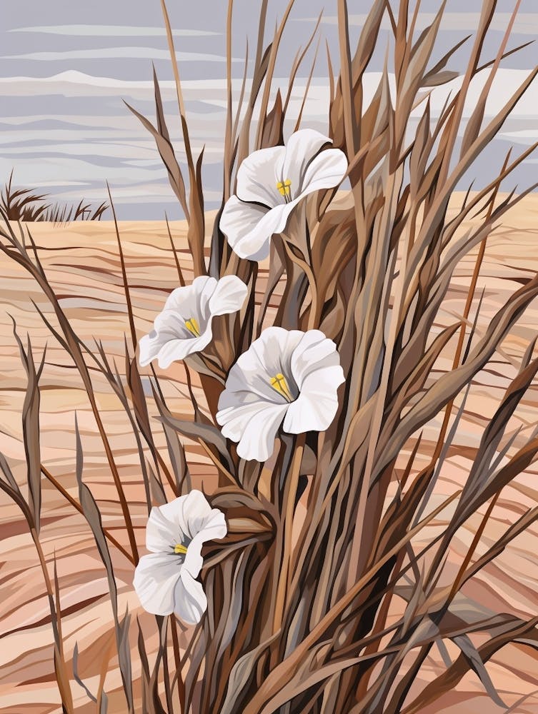 Flax Flower 4 Flower Painting