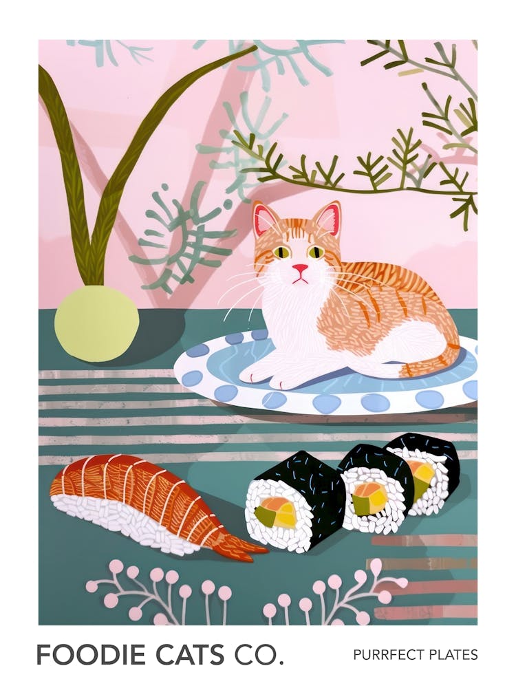 Foodie Cats Co Cat And Sushi 4