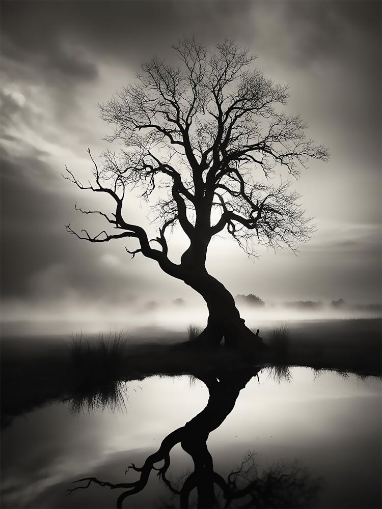 Tree Misty Landscape