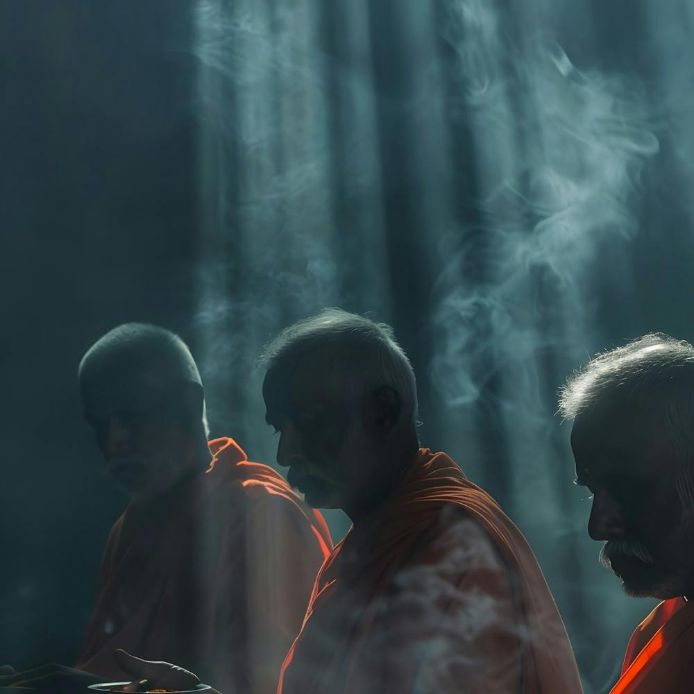 Hindu Monks Praying 1