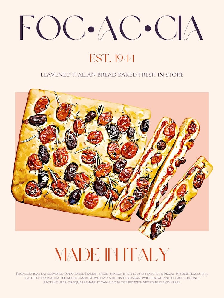 Focaccia Mid Century