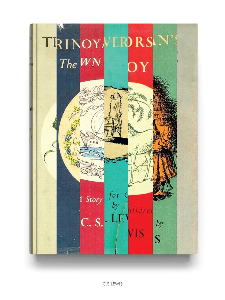 C.S Lewis - Impression Abstraite Amoureux des Livres - Couvertures de Première Édition