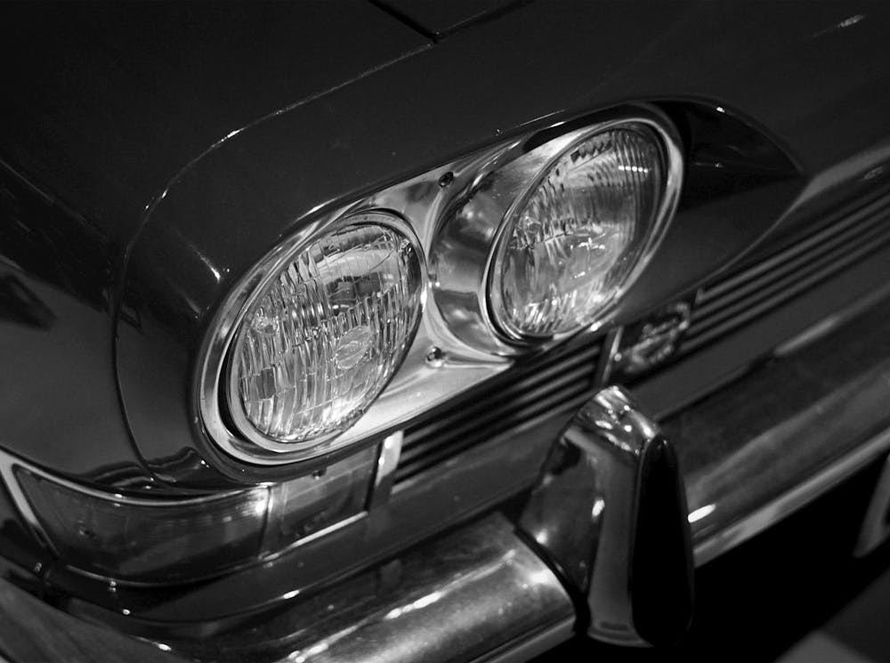 Black And White Car Headlights