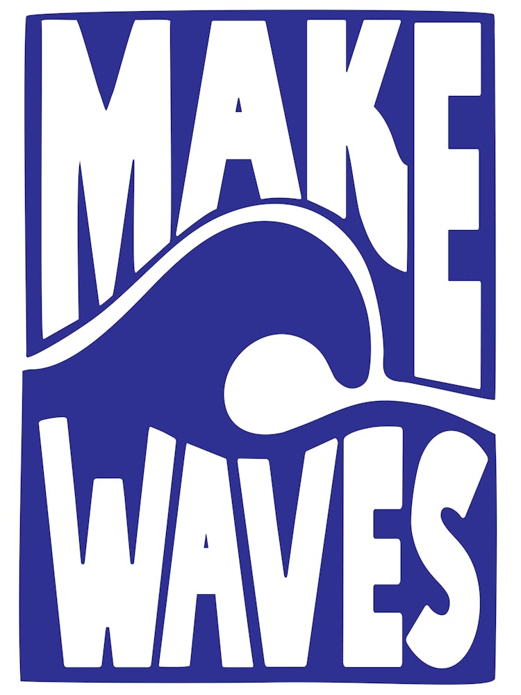 Make Waves Royal Blue