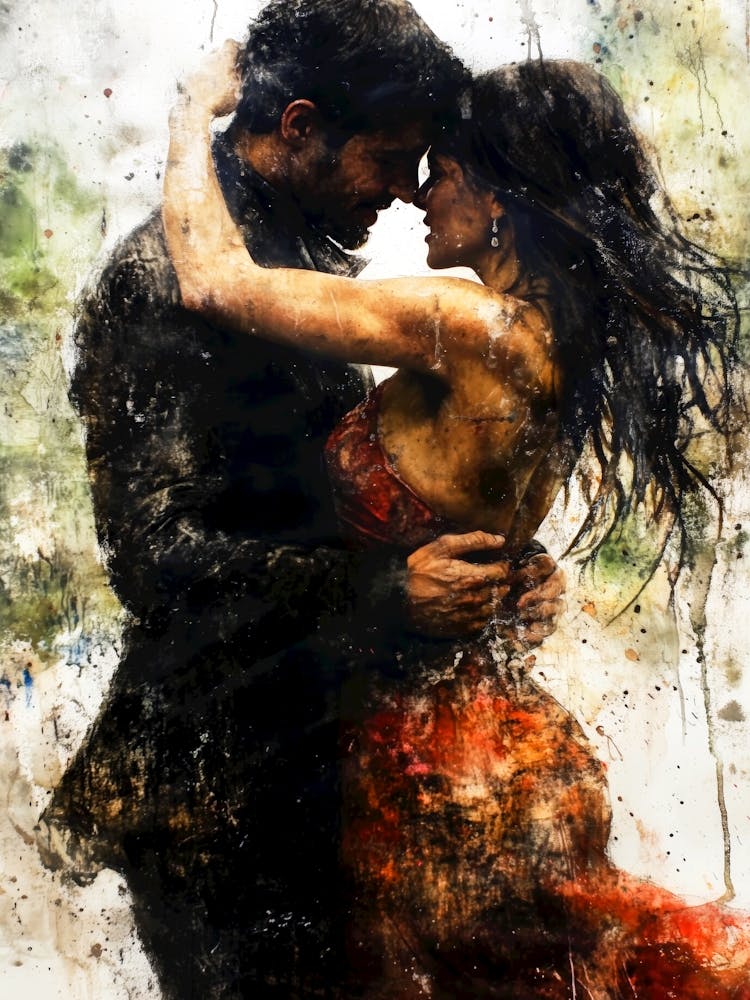 Dancers watercolor art