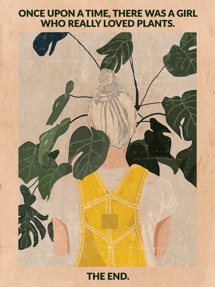 Plant Girl (Grey:Vintage)