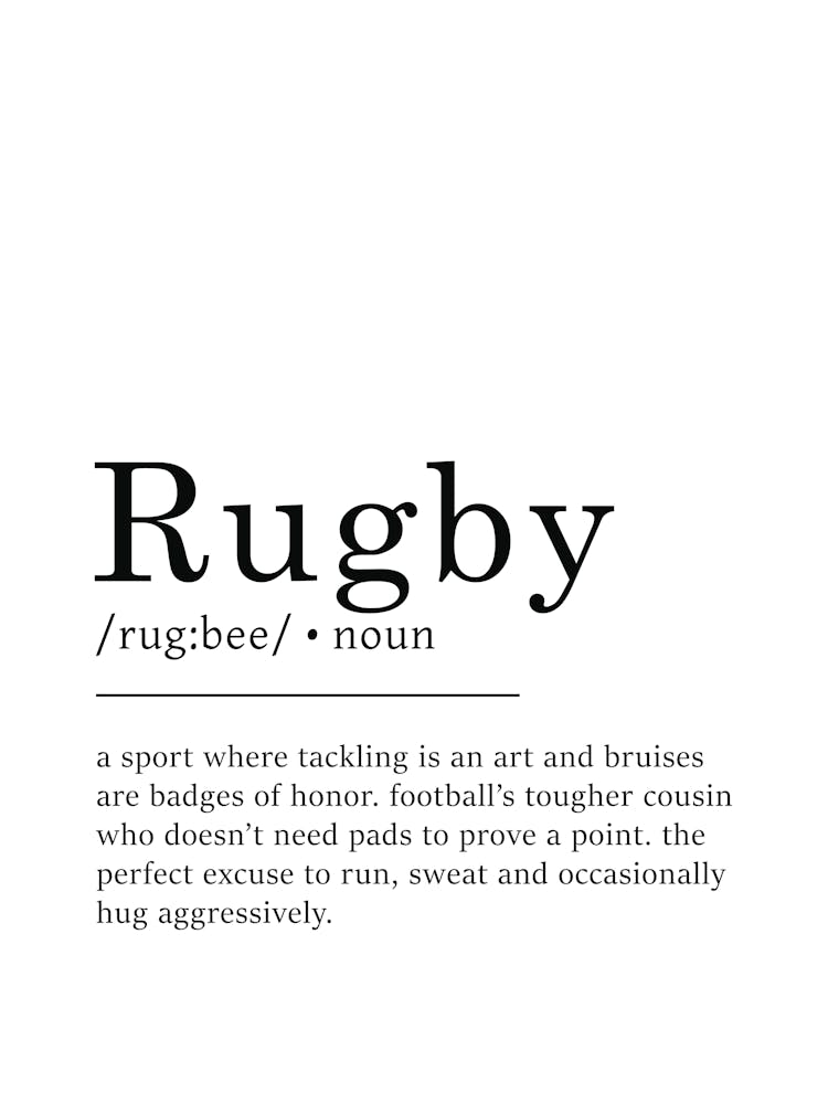 Rugby Funny Definition Sport Gift
