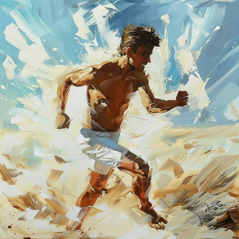 A Free Running Oil Painting Illustration 1719335807 2