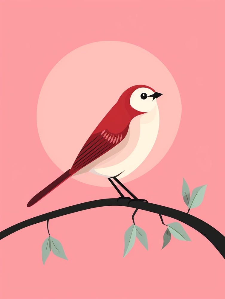 Minimalist Lark 2 Illustration