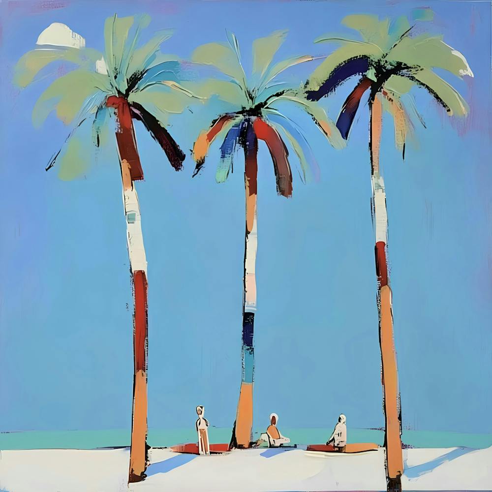 Three Palm Trees