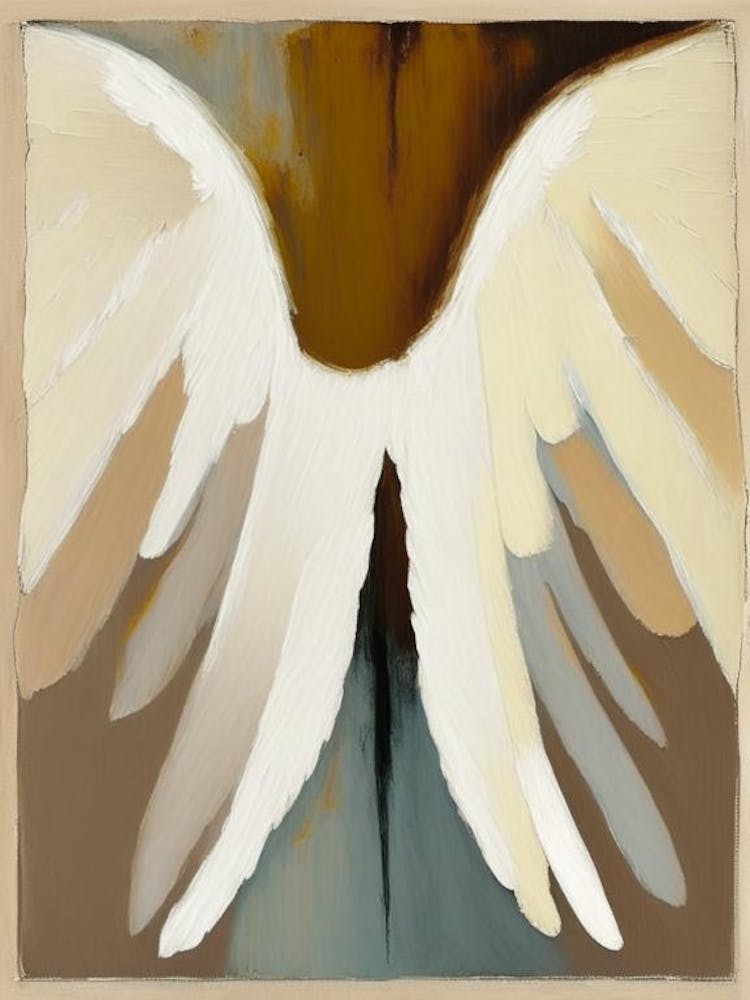 Angel Wings 1, Symbol Abstract Painting