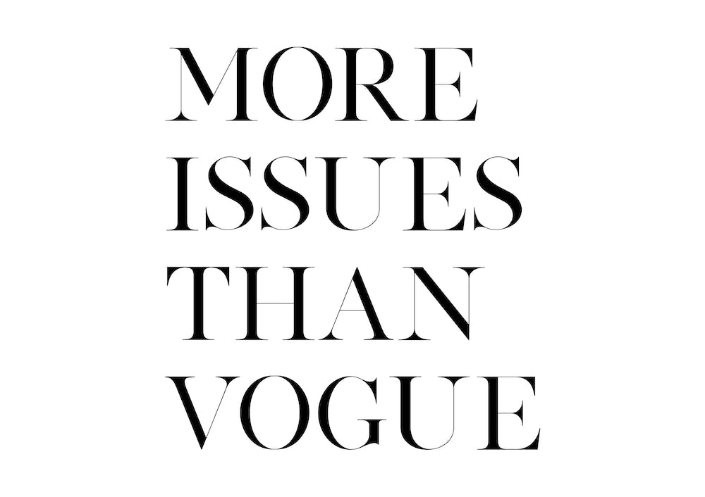 More Issues Than Vogue X