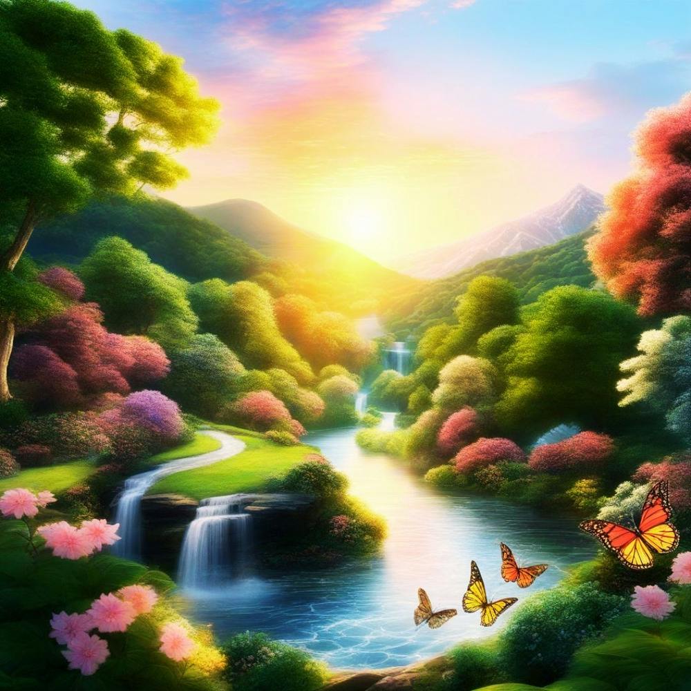 Waterfall In The Forest