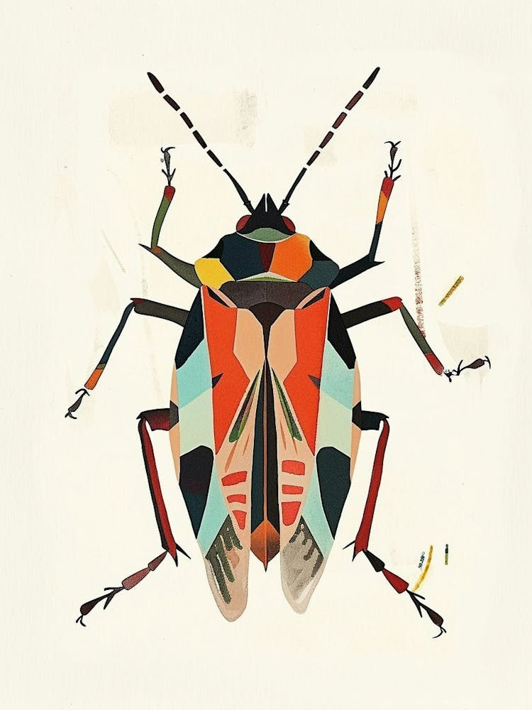 Colourful Insect Illustration Boxelder Bug 8