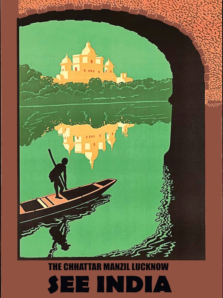 India, Vintage Travel Poster 1
