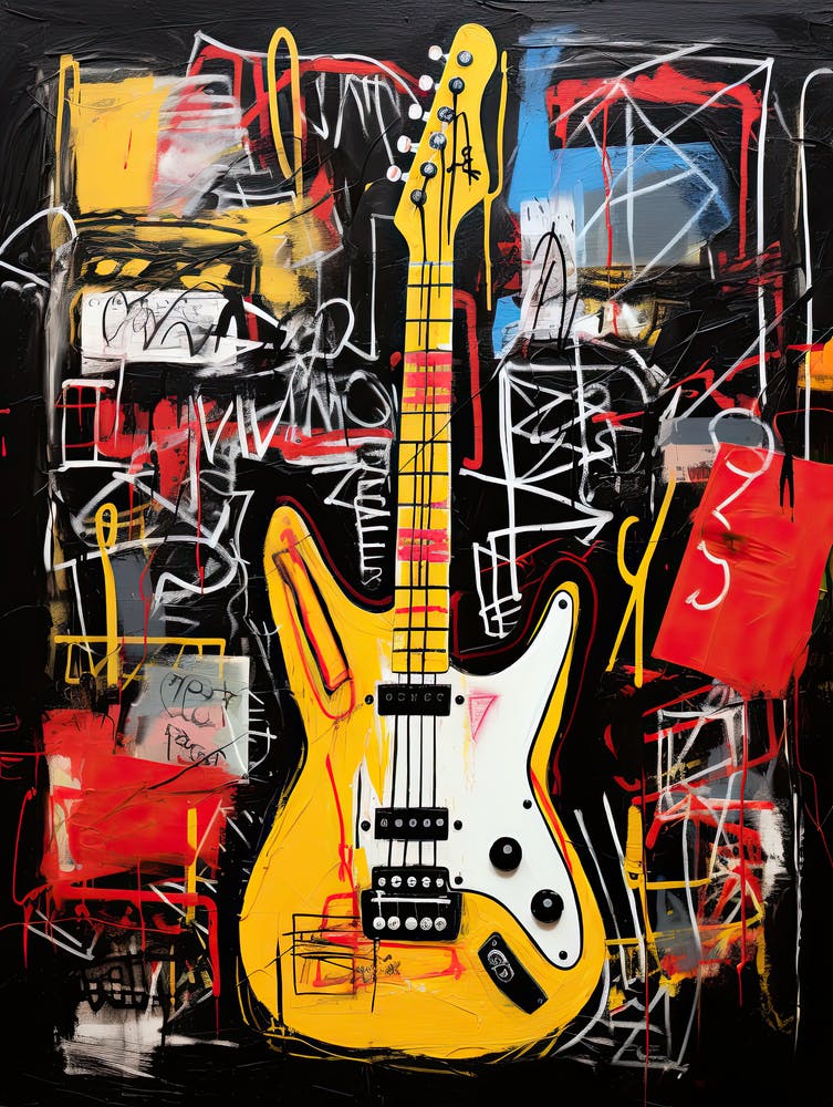 Yellow Electric Guitar