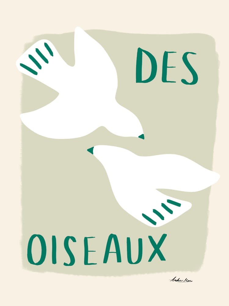 Des Oiseaux Birds Green