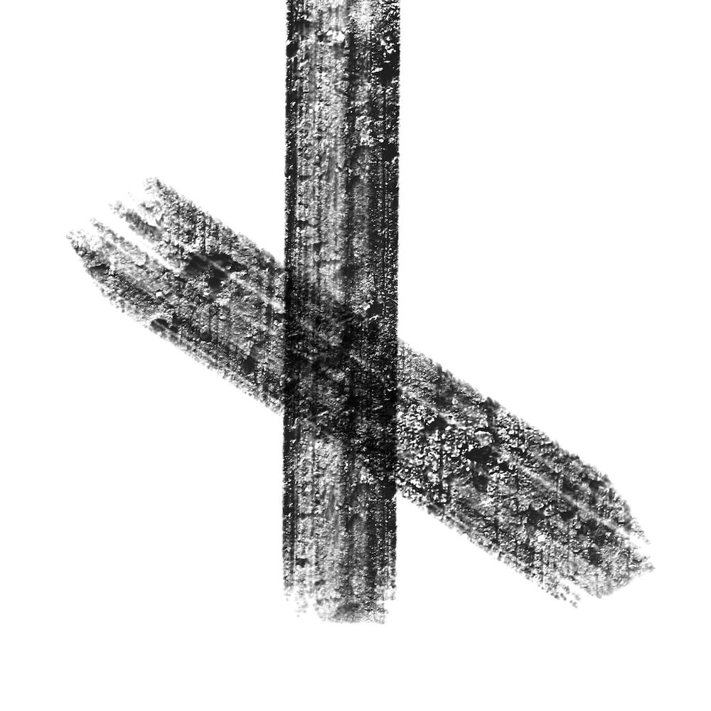 Minimal Black and White Abstract Painting vol. 7